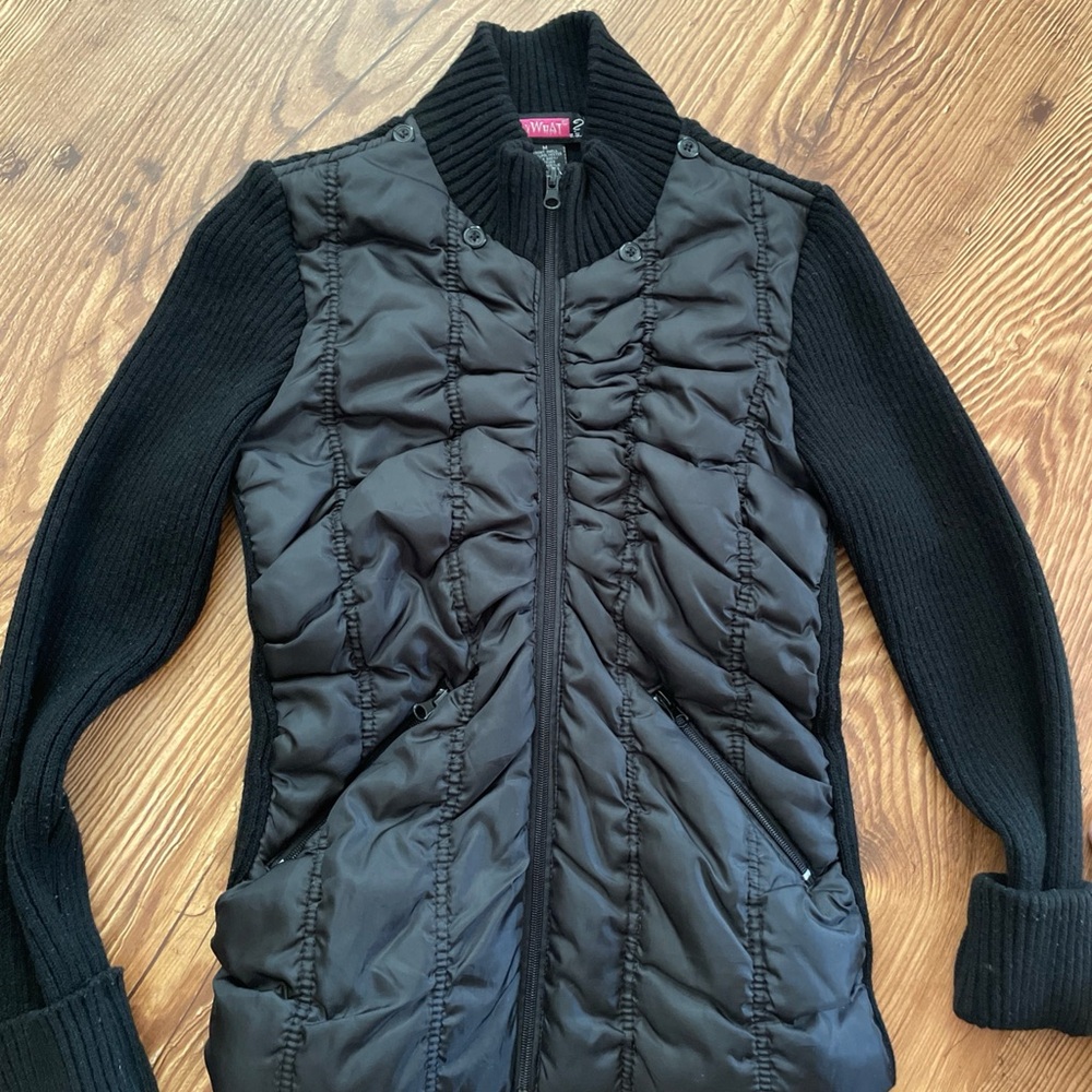 Say What? Black Knit Garment